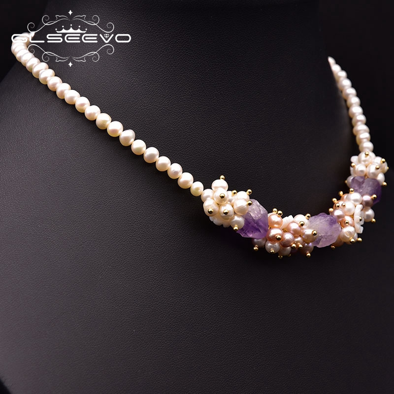 Pearl Trim Chain - GLSEEVO Tự Nhiên Ngọc Trai Nước