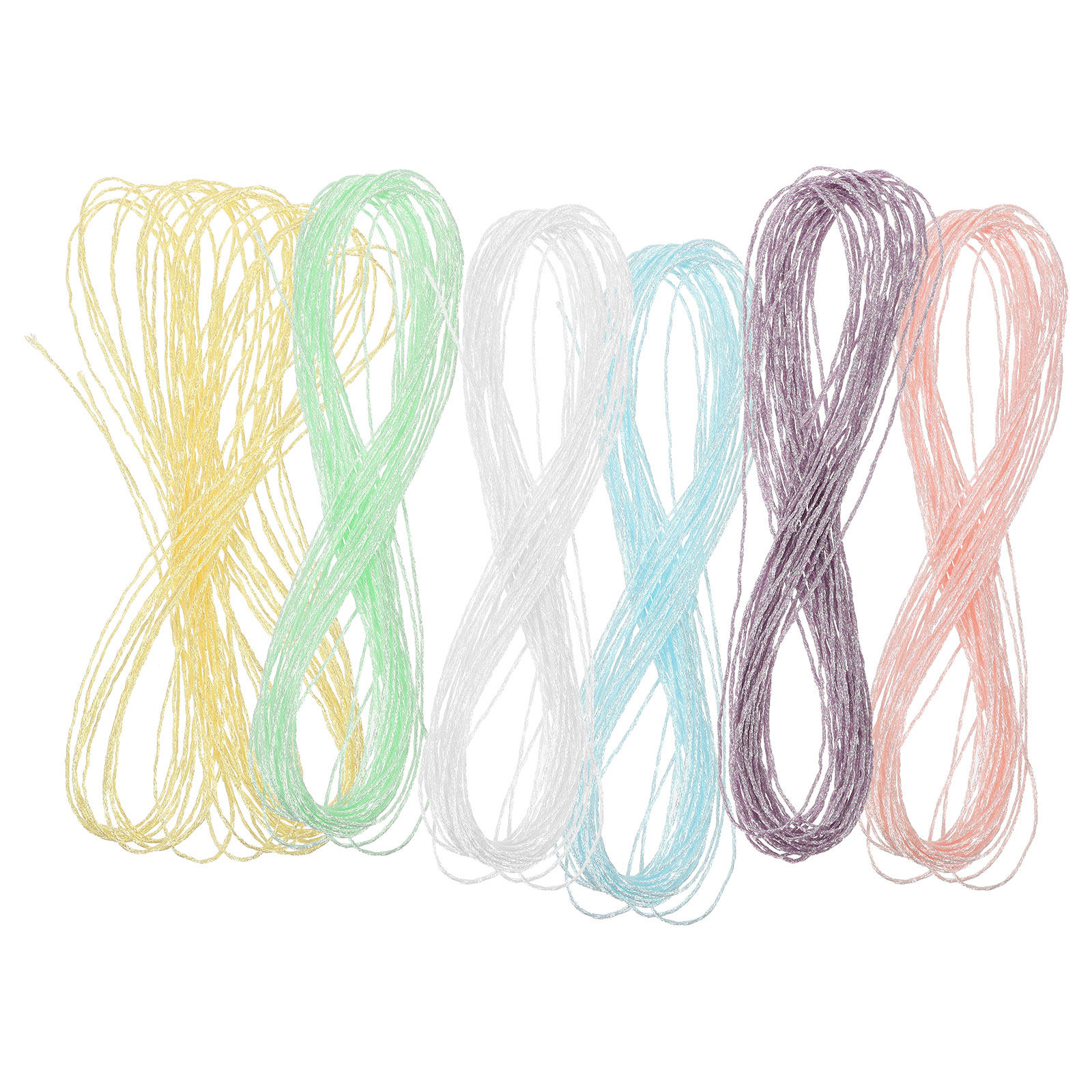 Embroidery Craft - 6 Rolls DIY Pearlescent Embroidery Thread