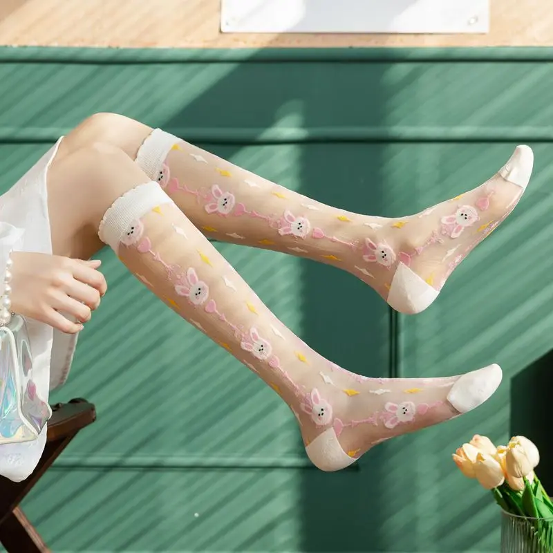 Mùa Hè Mỏng Vớ Siêu Mỏng Trong - đánh giá và giá Crystal Mesh Fabric