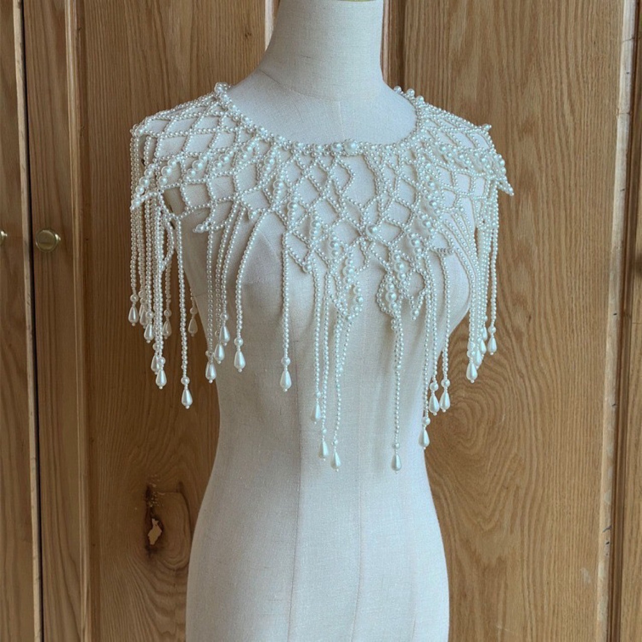 Handmade Pearl Layered Body Ch - đánh giá và giá Pearl Trim Chain