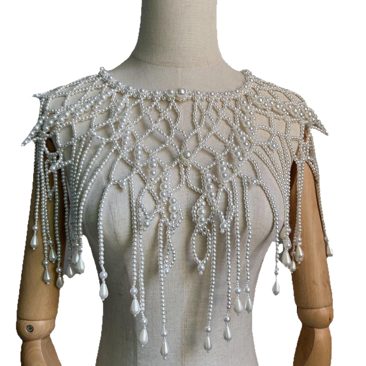 Handmade Pearl Layered Body Ch - đánh giá và giá Pearl Trim Chain