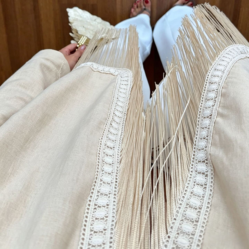 Autumn Boho Outerwear Coats Ha - đánh giá và giá Tassel Fringe Trim