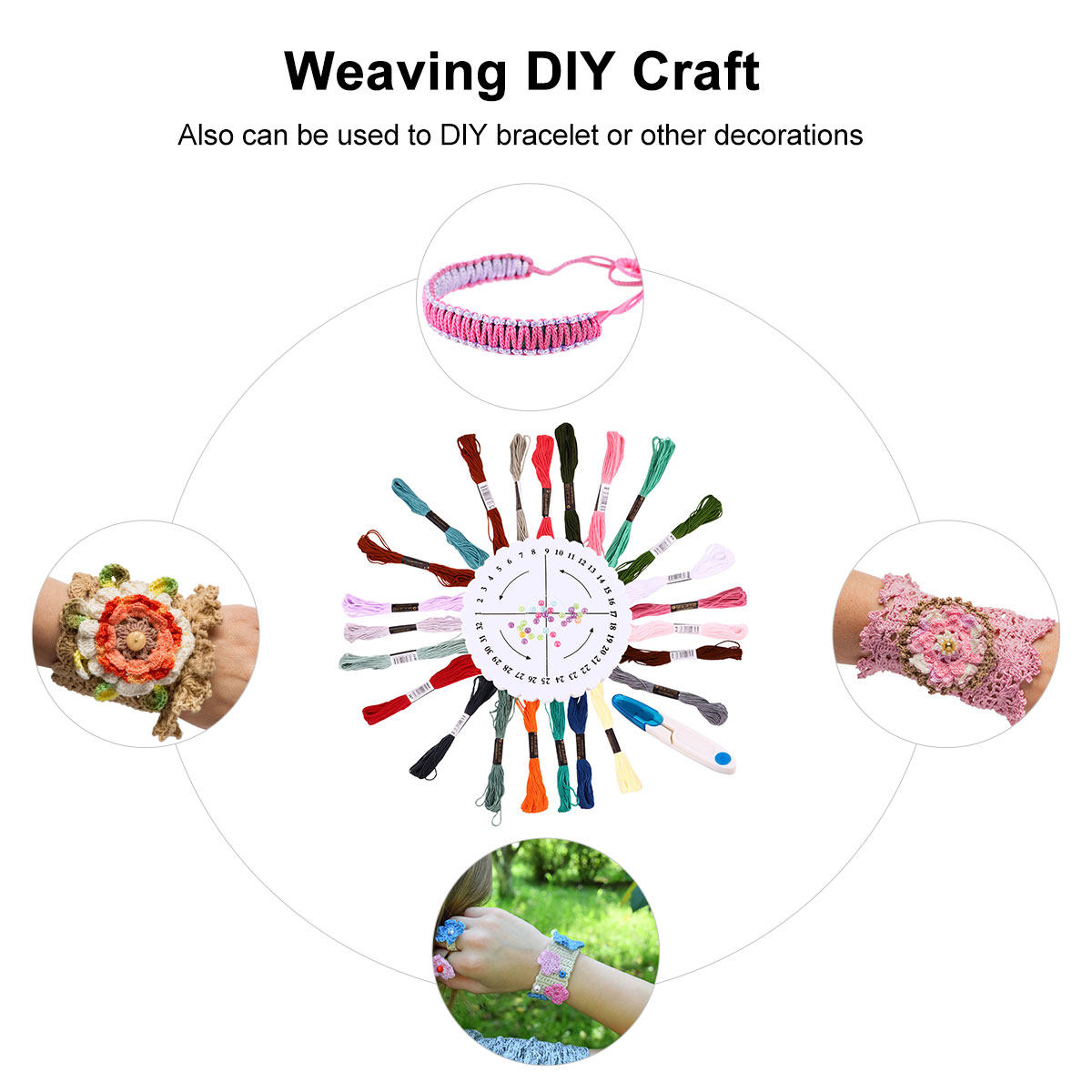 Friendship Bracelet Making Kit - đánh giá và giá Embroidery Craft