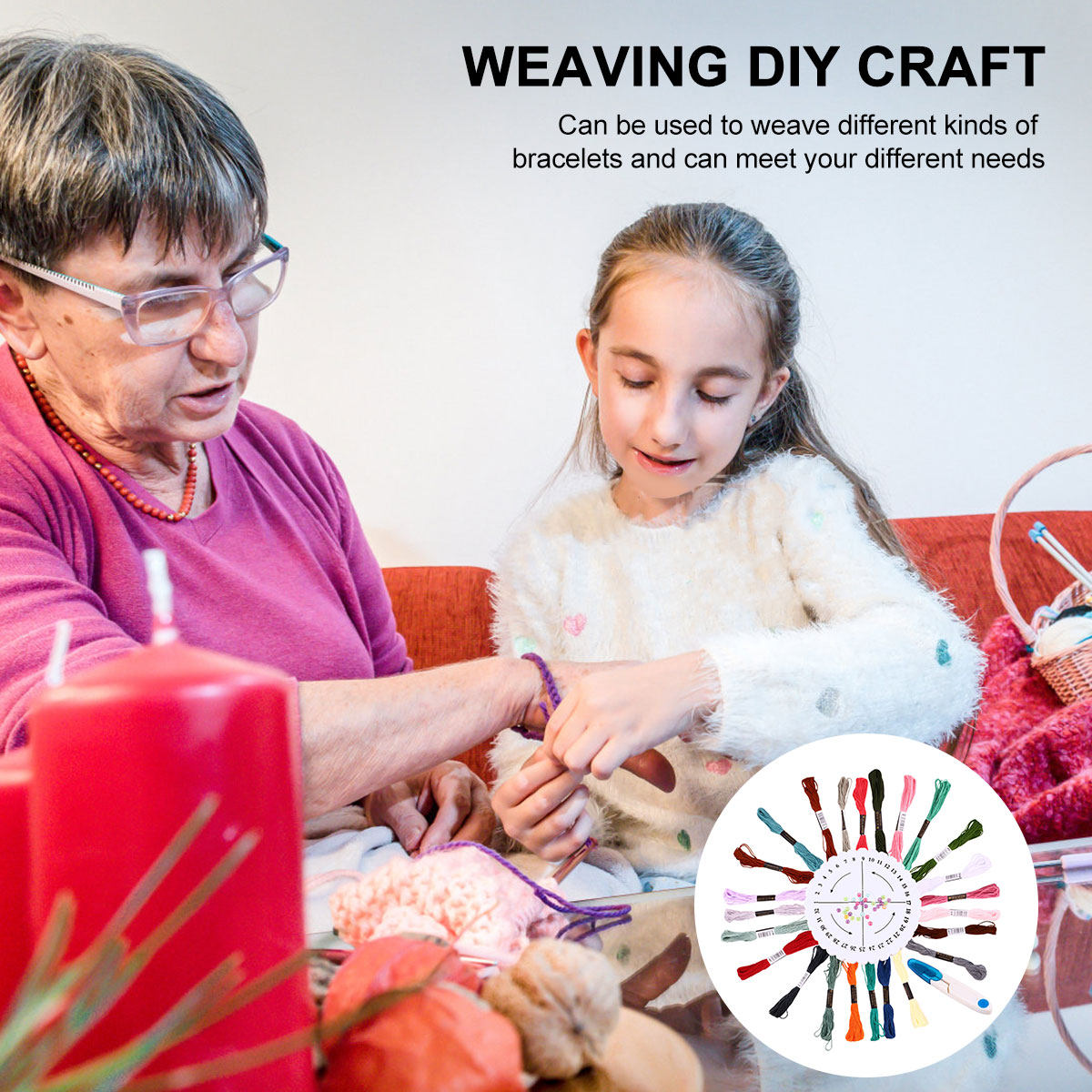 Friendship Bracelet Making Kit - đánh giá và giá Embroidery Craft