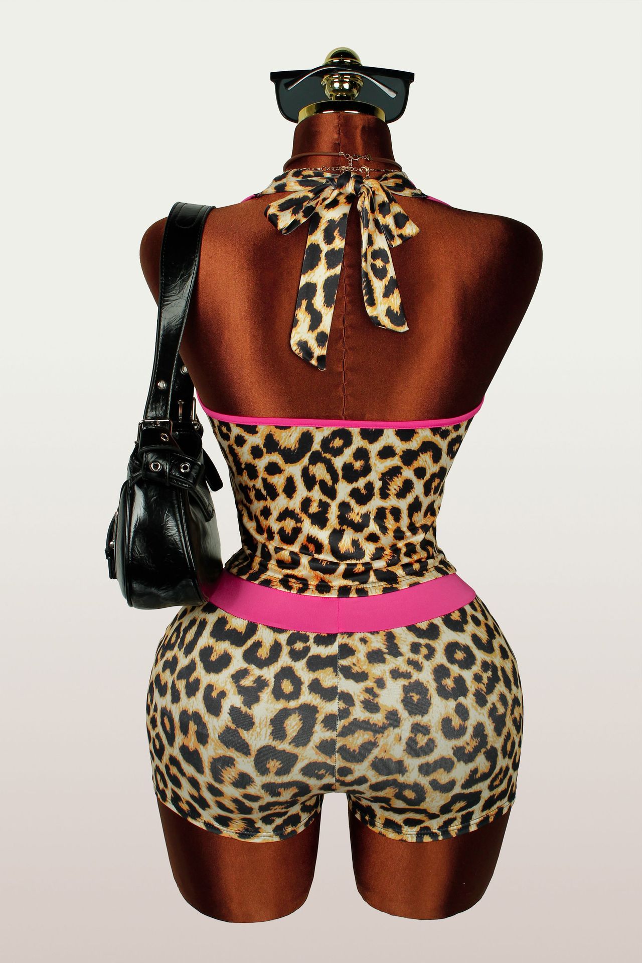 Women 2 Piece Leopard Print Ha - đánh giá và giá Elastic Lace Trim
