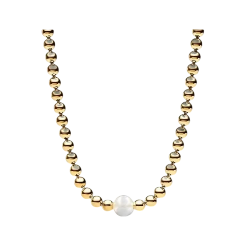 New S925 Silver Lock with Pear - đánh giá và giá Pearl Trim Chain