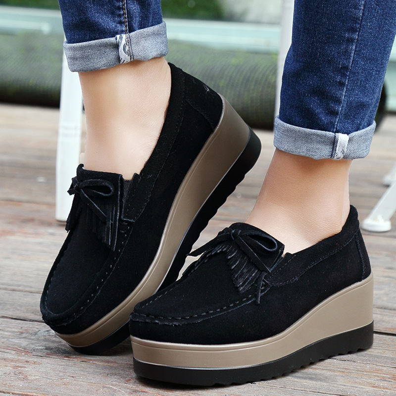 Fashon Green Suede Shoes of Wo - đánh giá và giá Tassel Fringe Trim