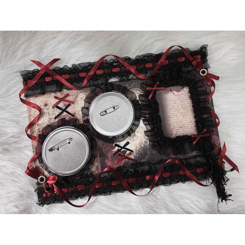 Gothic Black Red Card Holder I - đánh giá và giá Organza Ribbon Spool