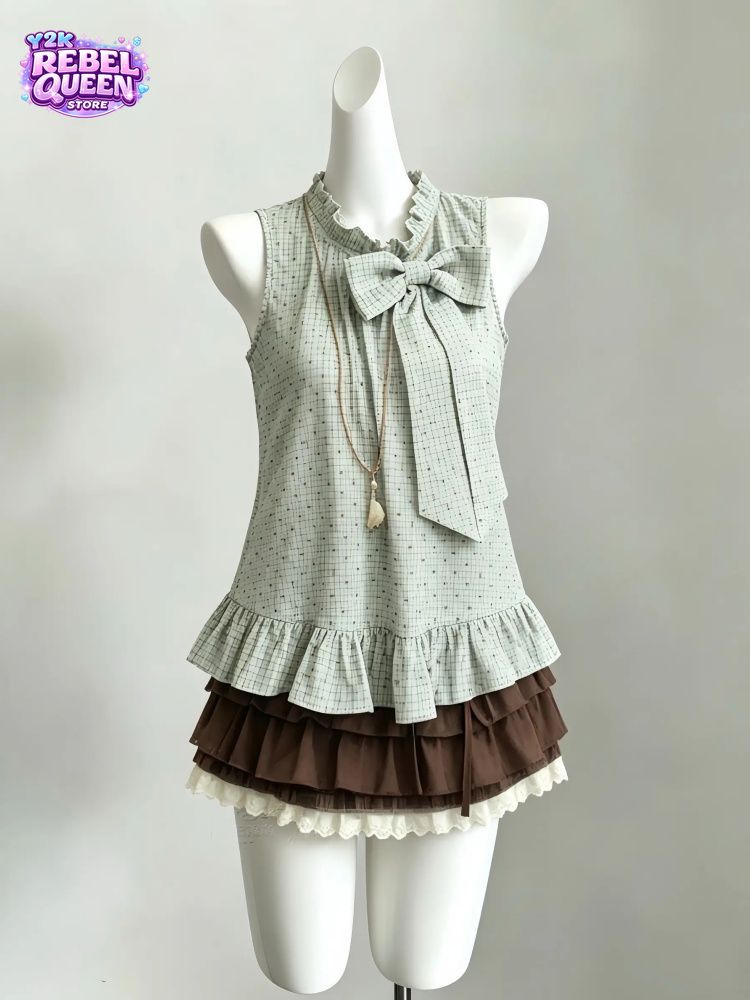 Japanese Vintage Sweeti 2-Piec - đánh giá và giá Elastic Lace Trim