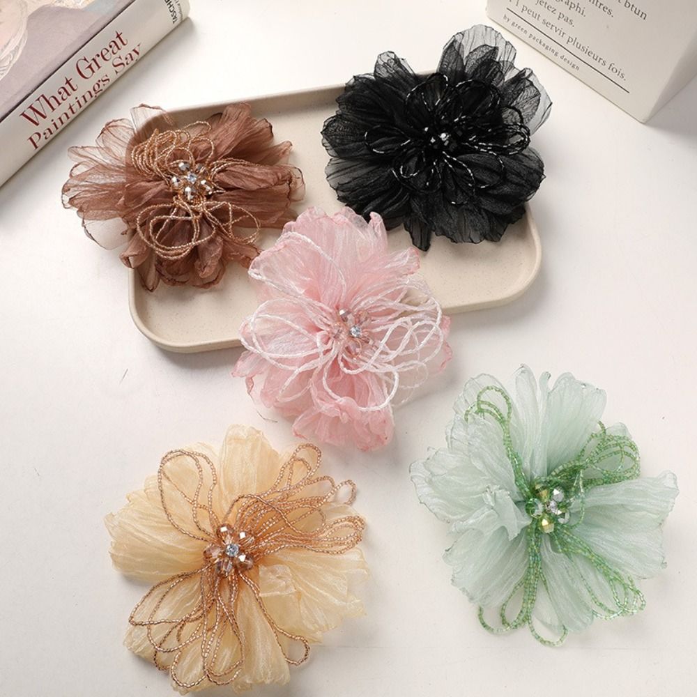 Organza Fabric Flower Patch Be - đánh giá và giá Crystal Mesh Fabric